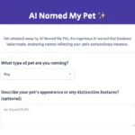 AI Named My Pet