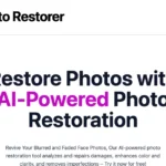 AI photo restorer