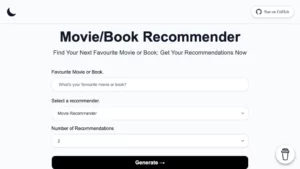 Movie & Book Recommender