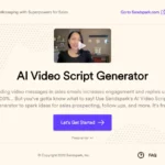 Video script generator